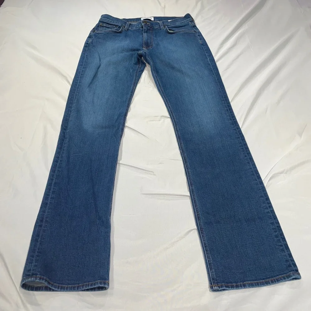 Tecovas Slim Jean Mens 32x34 Medium Blue Italian Denim Made in USA Western